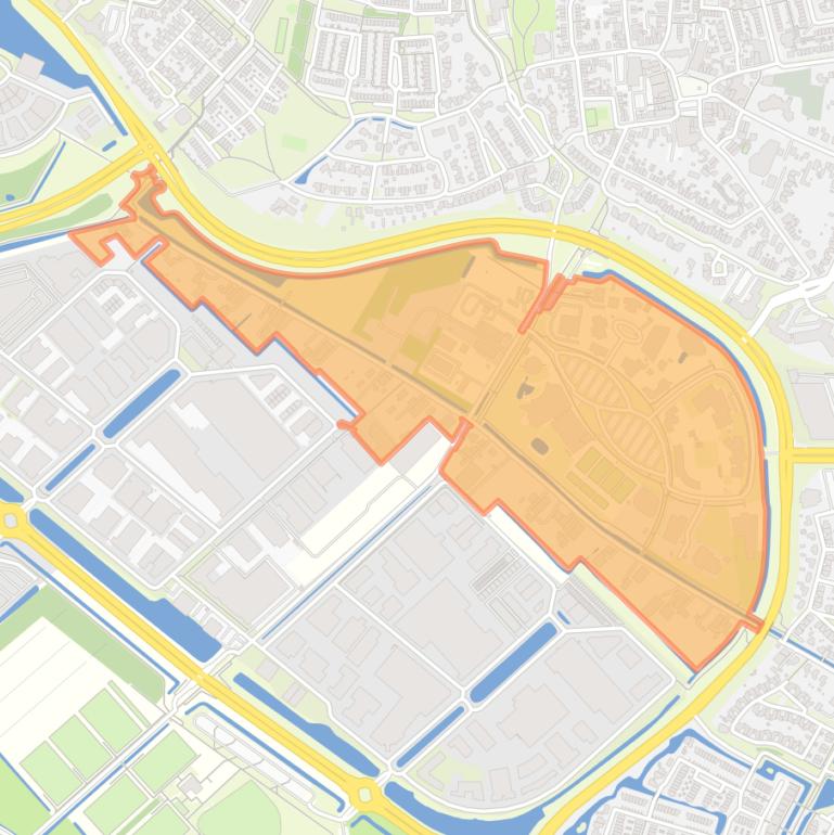 Kaart van de buurt Bruggen.