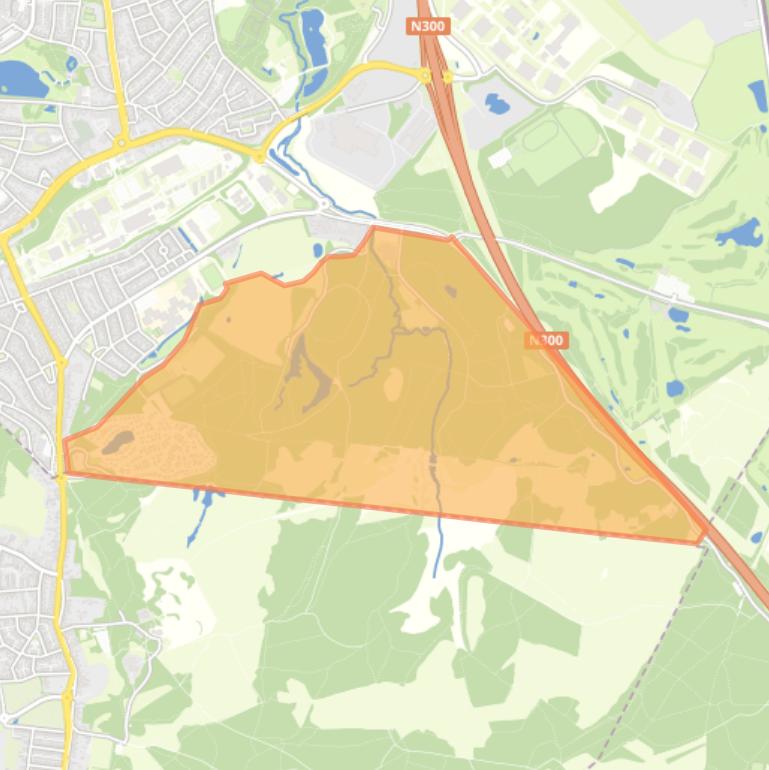 Kaart van de buurt Brunssumer Heide.