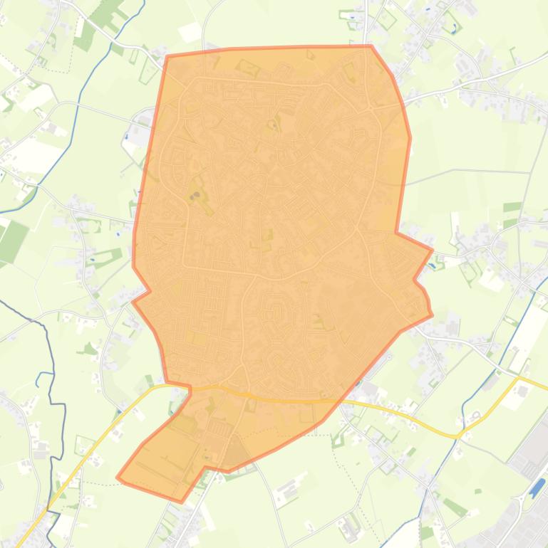 Kaart van de buurt Budel.