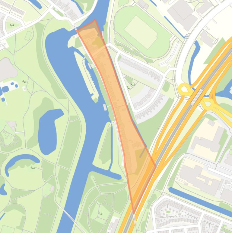 Kaart van de buurt Buiksloterdijk-Oost.