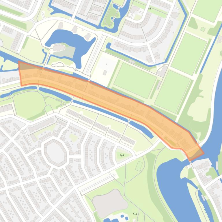 Kaart van de buurt Buiksloterdijk-West.