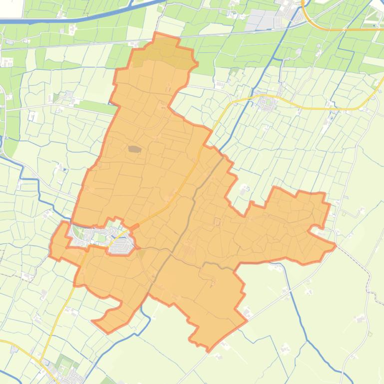 Kaart van de buurt Buitengebied Achlum.