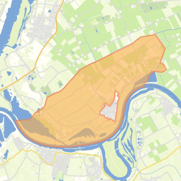 Kaart van de buurt Buitengebied Alphen.