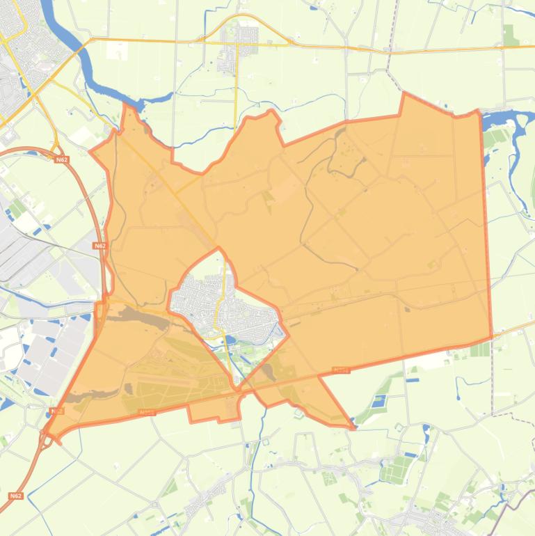 Kaart van de buurt Buitengebied Axel.