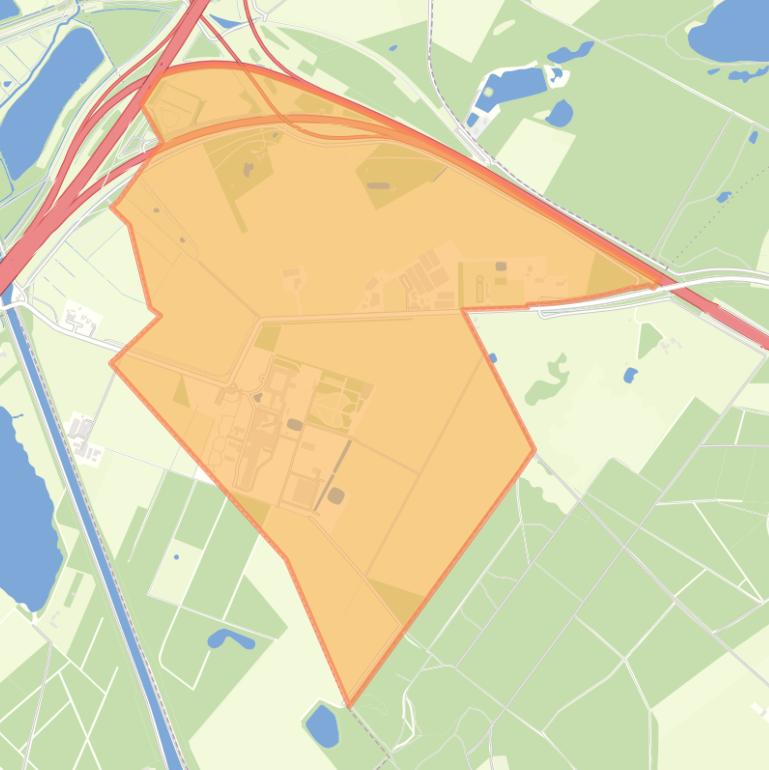 Kaart van de buurt Buitengebied B-E Zuid.