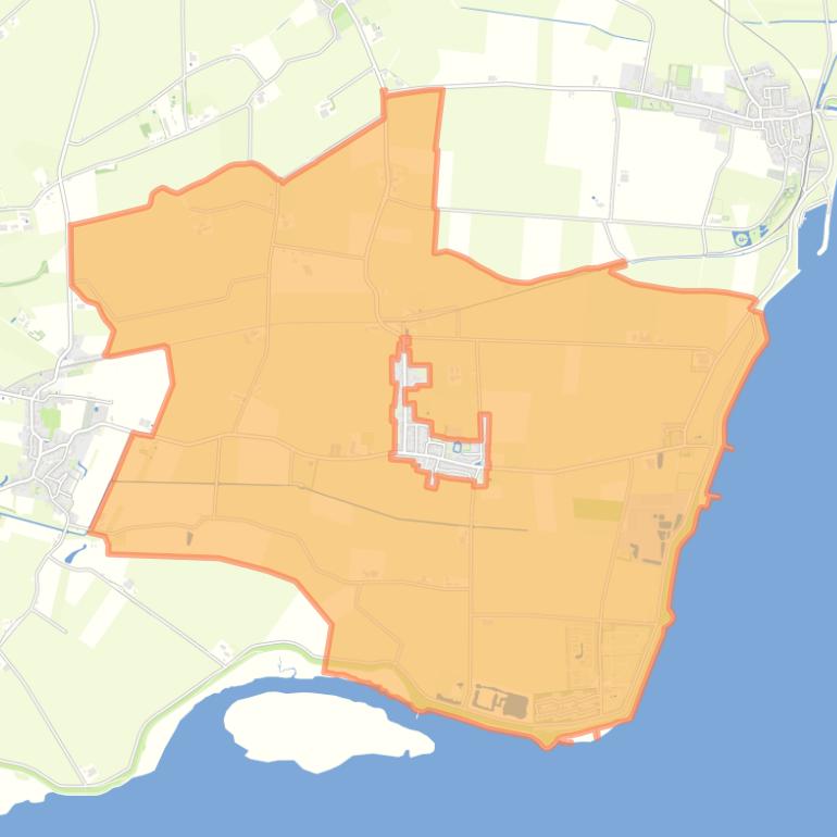 Kaart van de buurt Buitengebied Baarland.