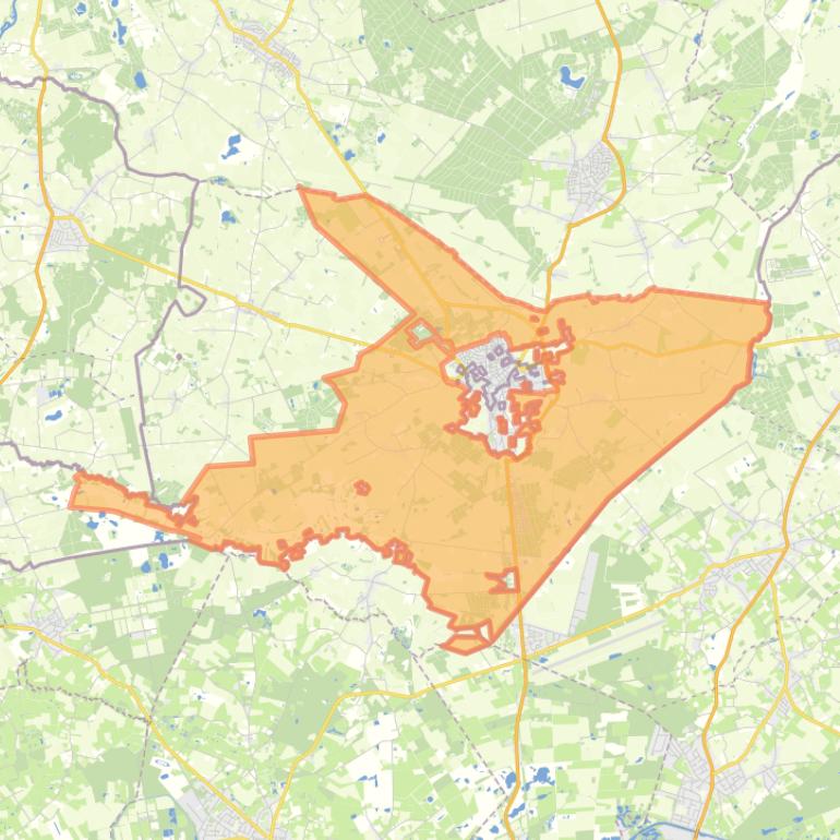 Kaart van de buurt Buitengebied Baarle-Nassau.