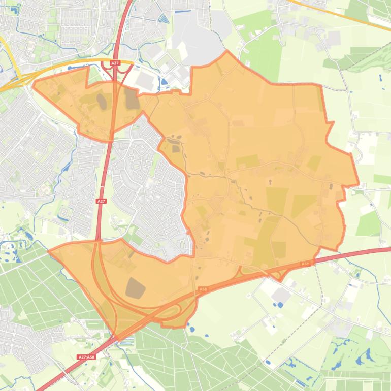 Kaart van de buurt Buitengebied Bavel.