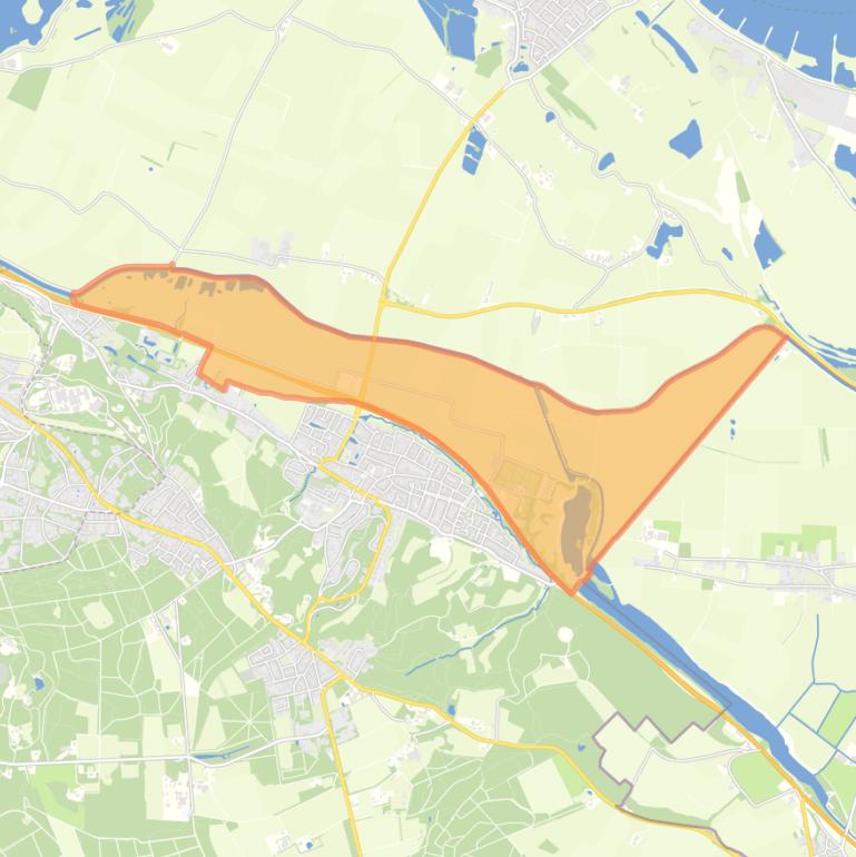 Kaart van de buurt Buitengebied Beek.