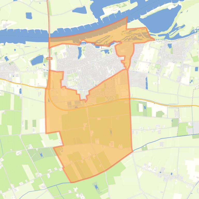 Kaart van de buurt Buitengebied Beneden-Leeuwen.