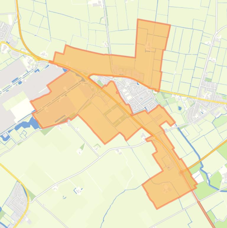 Kaart van de buurt Buitengebied Bitgum.