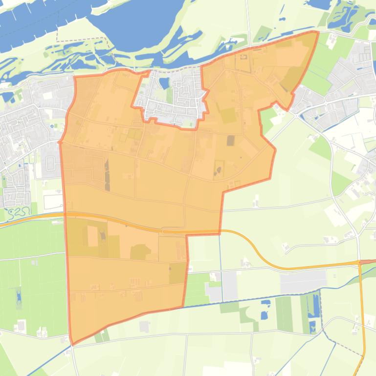 Kaart van de buurt Buitengebied Boven-Leeuwen.