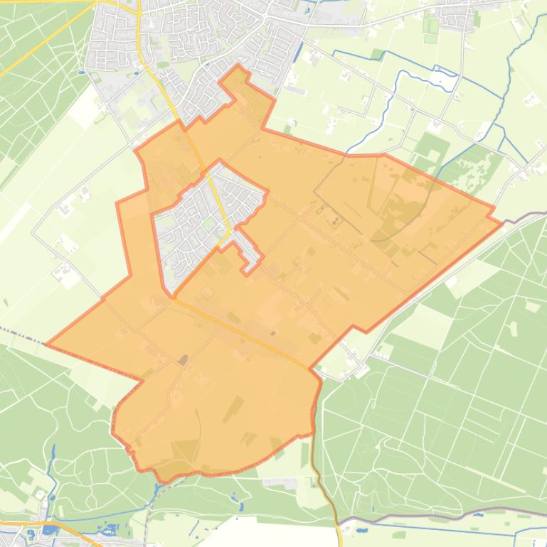 Kaart van de buurt Buitengebied Breedeweg.