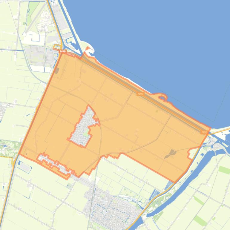 Kaart van de buurt Buitengebied Breezand.