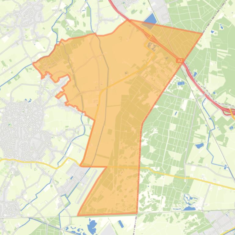 Kaart van de buurt Buitengebied Budel-Oost.