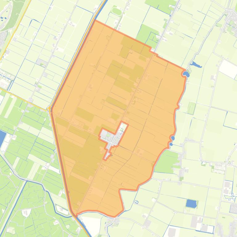 Kaart van de buurt Buitengebied Burgerbrug.