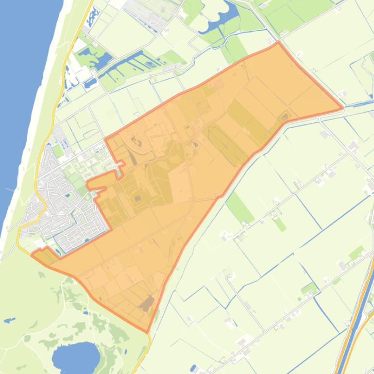 Kaart van de buurt Buitengebied Callantsoog-Oost.