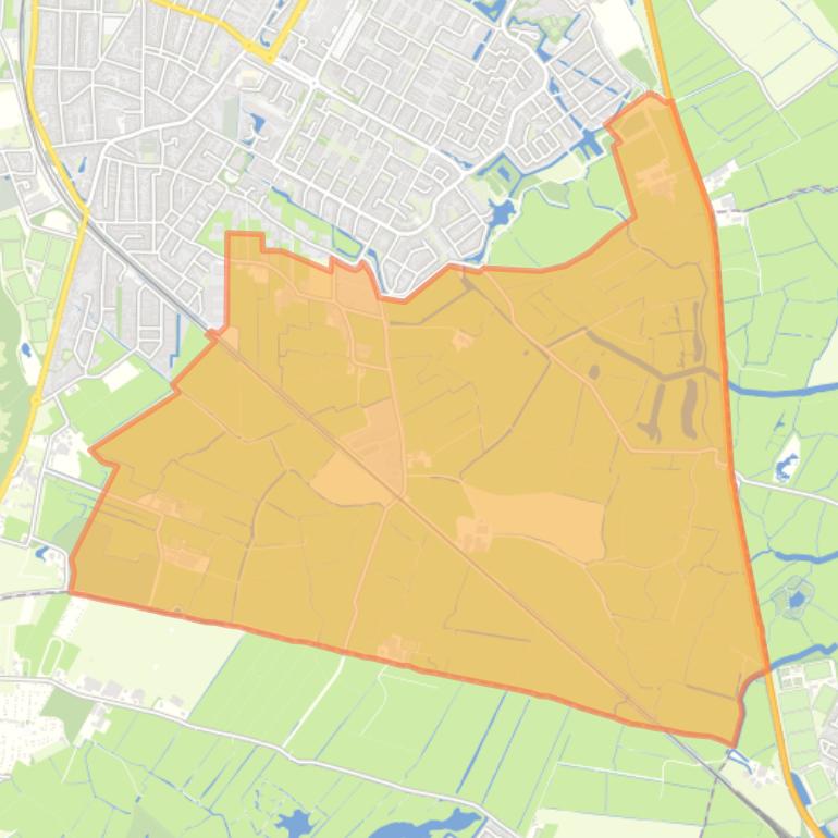 Kaart van de buurt Buitengebied.