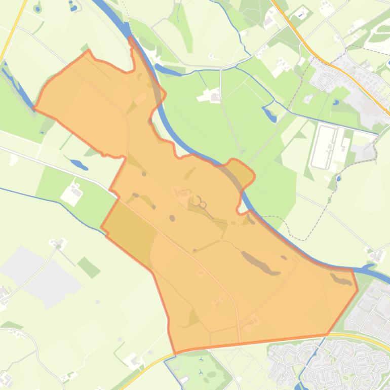 Kaart van de buurt Buitengebied - De Huet.