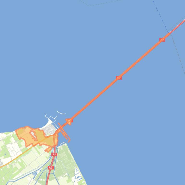 Kaart van de buurt Buitengebied Den Oever.