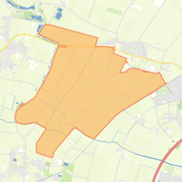 Kaart van de buurt Buitengebied Deursen en Dennenburg.