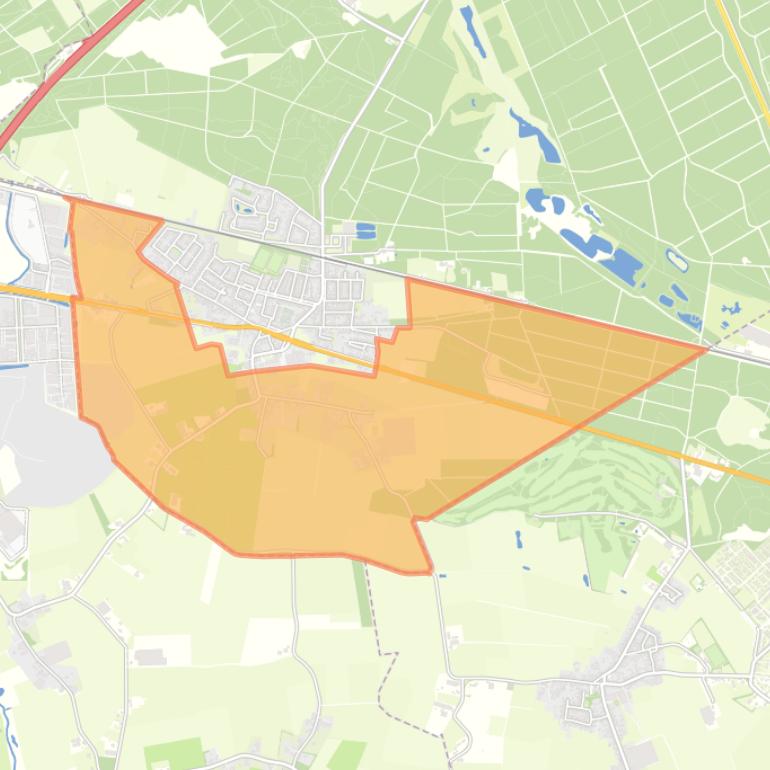 Kaart van de buurt Buitengebied Dorst-Zuid.