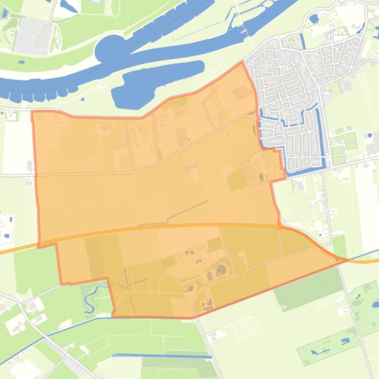 Kaart van de buurt Buitengebied Driel Noordhoek en Boltweg.