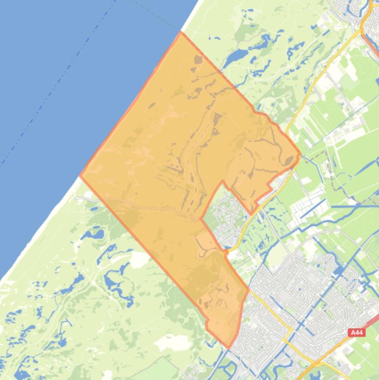 Kaart van de buurt Buitengebied Duinrell-Wassenaarse Slag.