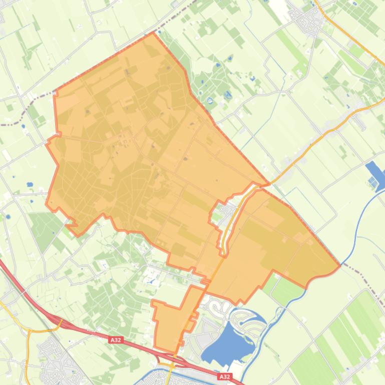 Kaart van de buurt Buitengebied Eesveen.