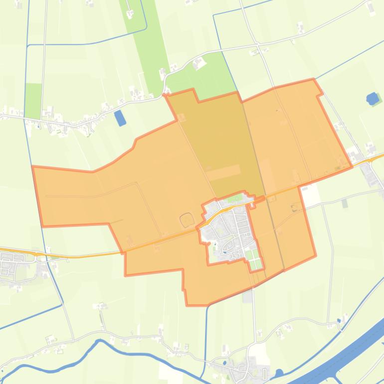 Kaart van de buurt Buitengebied Eethen.