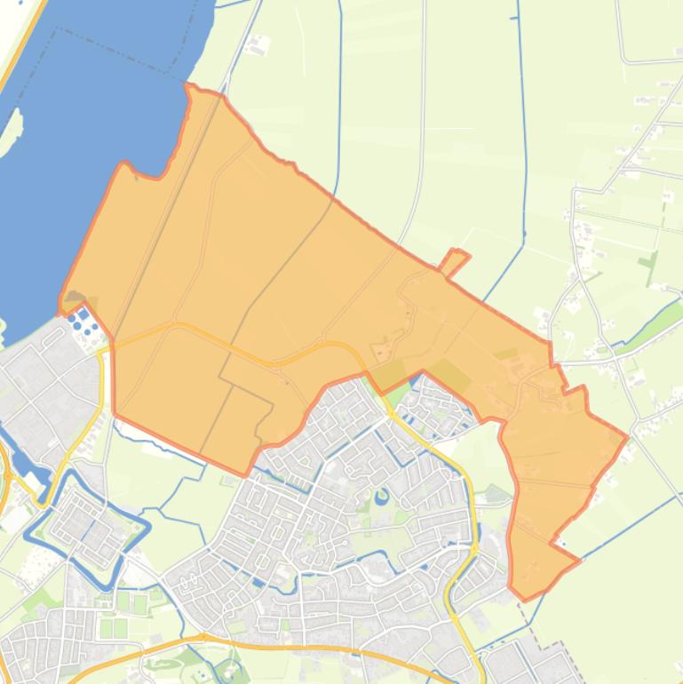 Kaart van de buurt Buitengebied Elburg Noord.