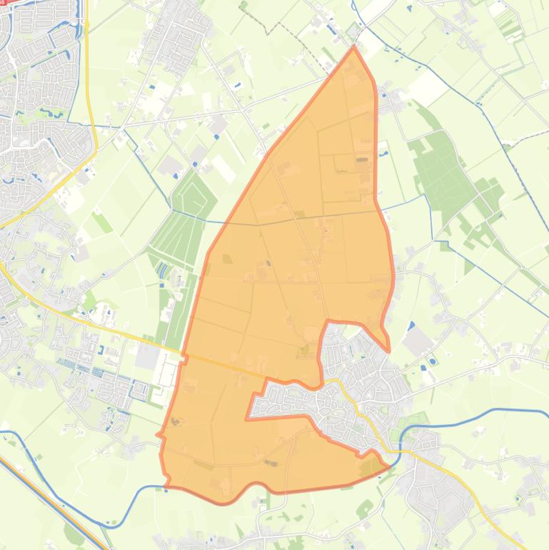 Kaart van de buurt Buitengebied Erp.