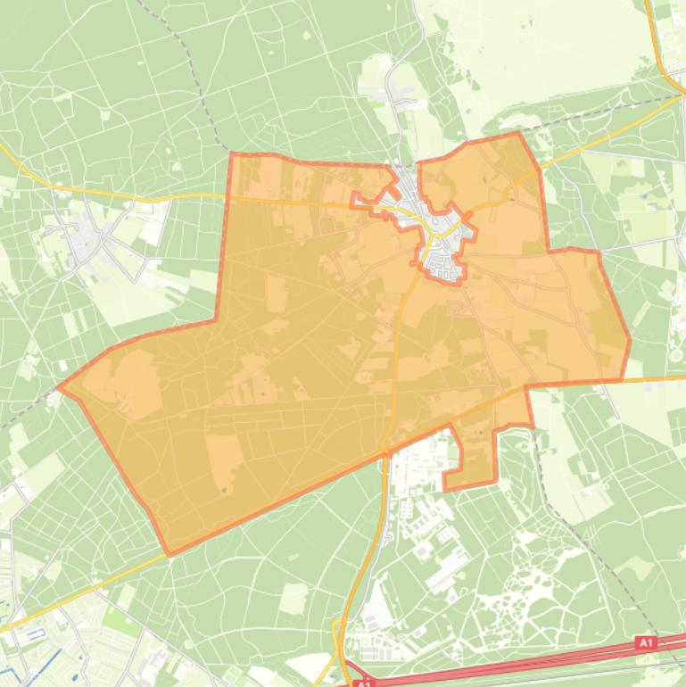 Kaart van de buurt Buitengebied Garderen.