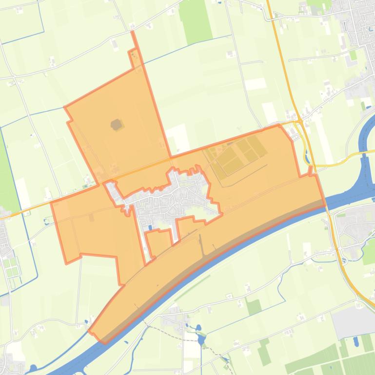 Kaart van de buurt Buitengebied Genderen.