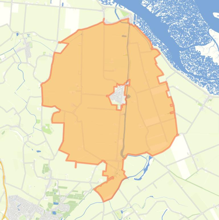 Kaart van de buurt Buitengebied Graauw.