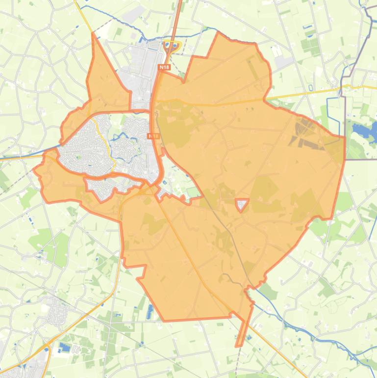 Kaart van de buurt Buitengebied Groenlo.