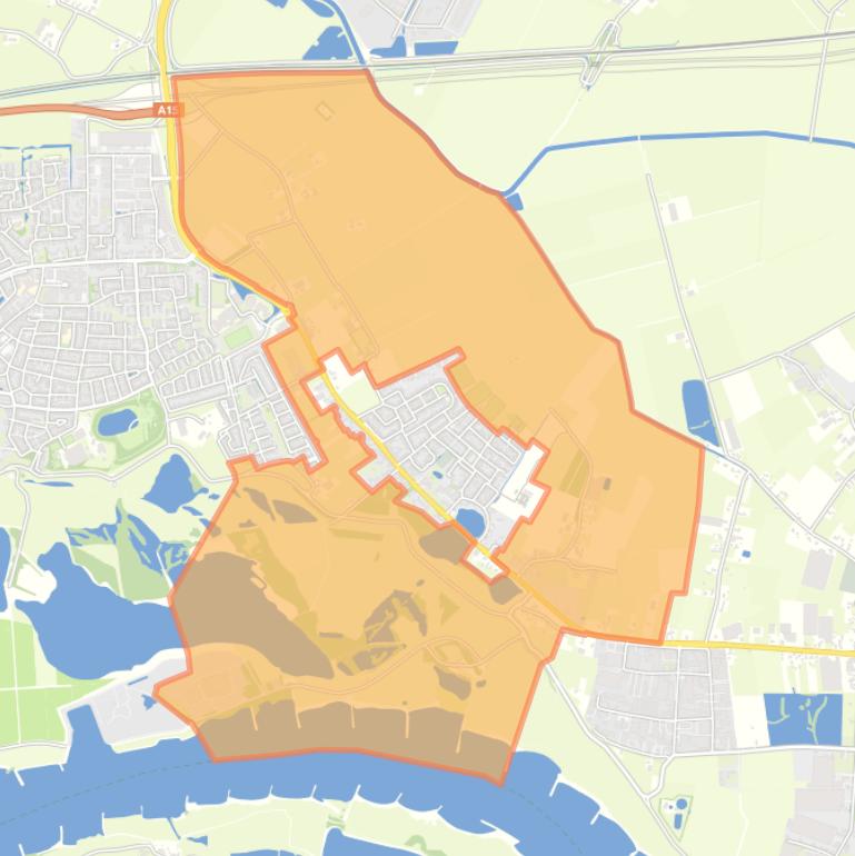 Kaart van de buurt Buitengebied Haalderen.