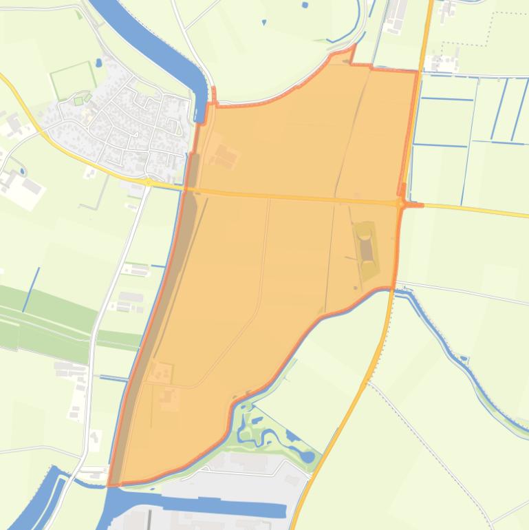 Kaart van de buurt Buitengebied Harense Broek.