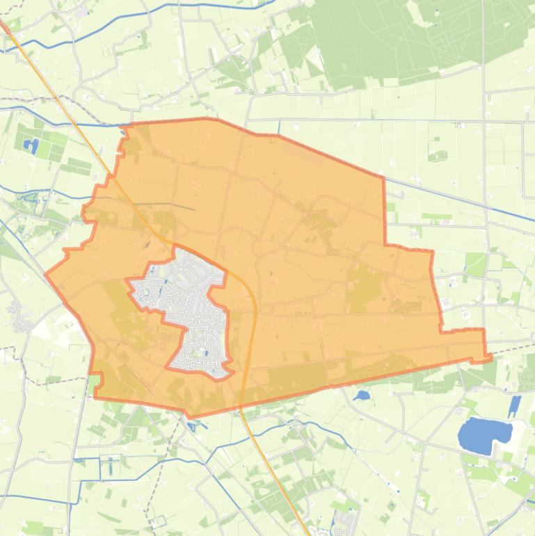 Kaart van de buurt Buitengebied Heino.