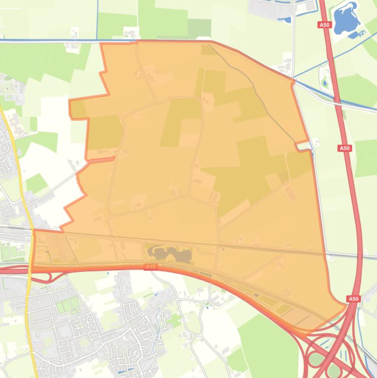 Kaart van de buurt Buitengebied Herveldse Veld.
