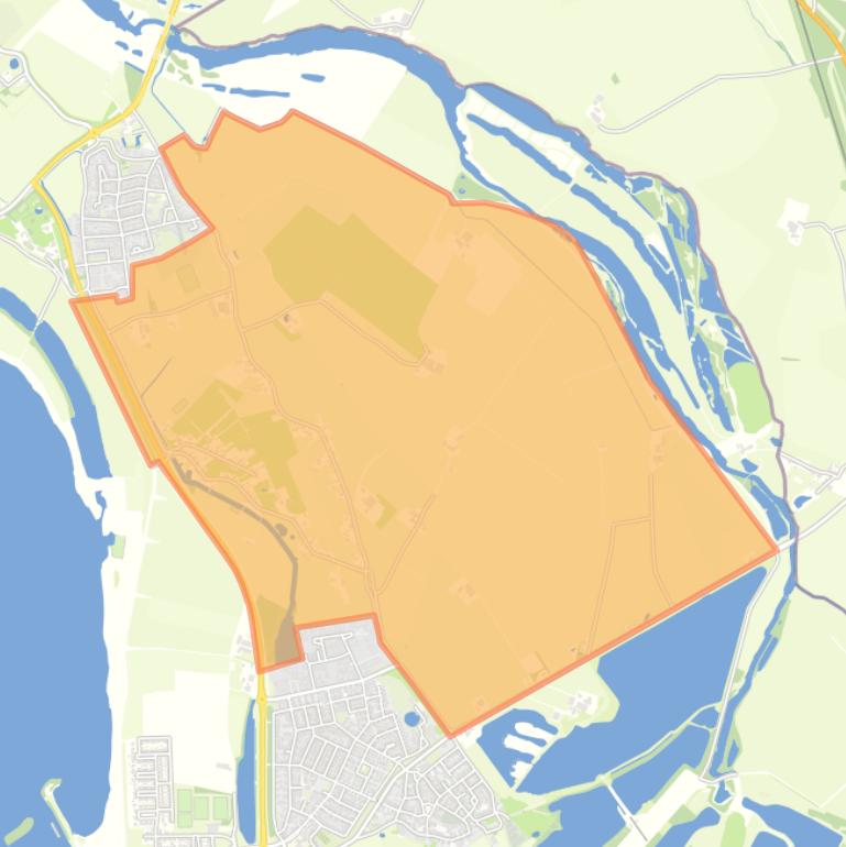 Kaart van de buurt Buitengebied Herwen.