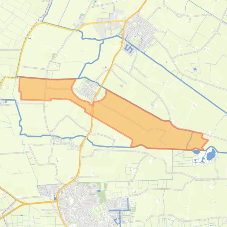 Kaart van de buurt Buitengebied Hijum.