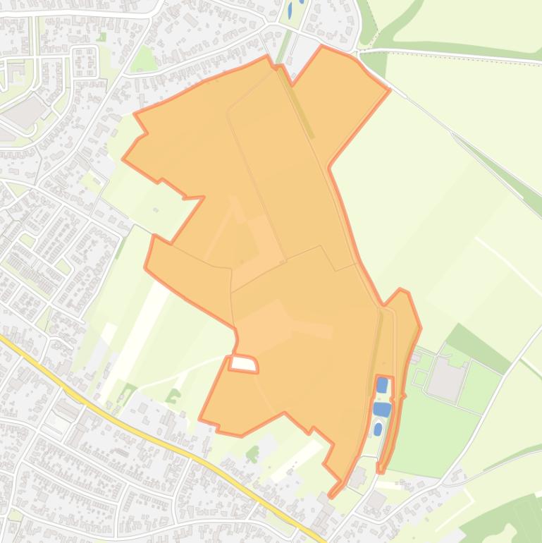 Kaart van de buurt Buitengebied Hingen.