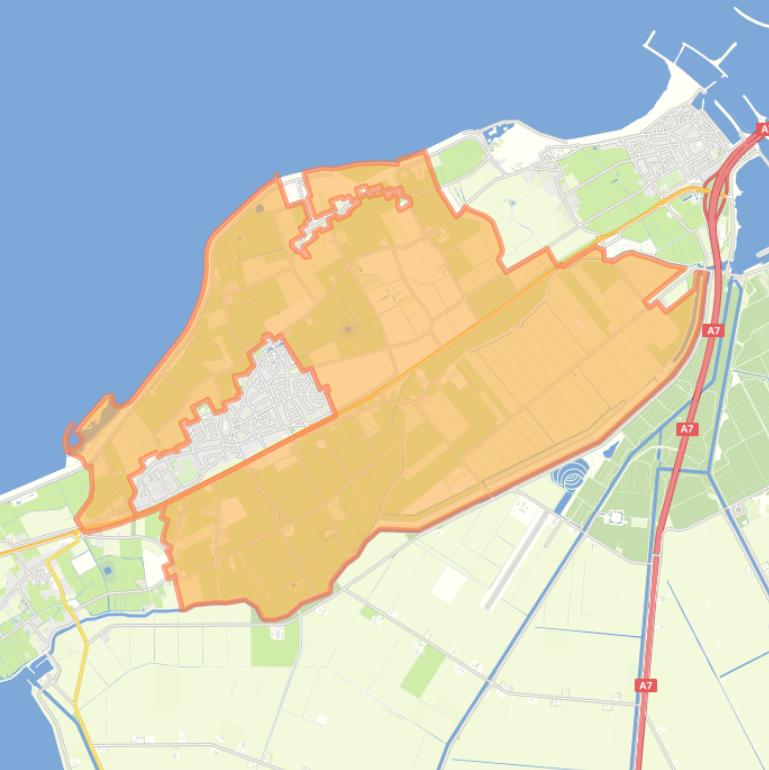 Kaart van de buurt Buitengebied Hippolytushoef.