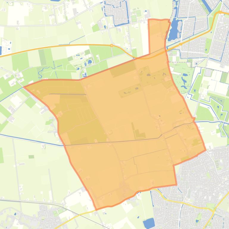 Kaart van de buurt Buitengebied Hollanderbroek.