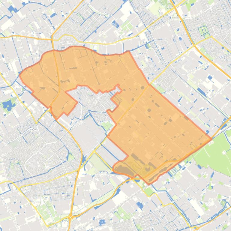 Kaart van de buurt Buitengebied Honselersdijk.