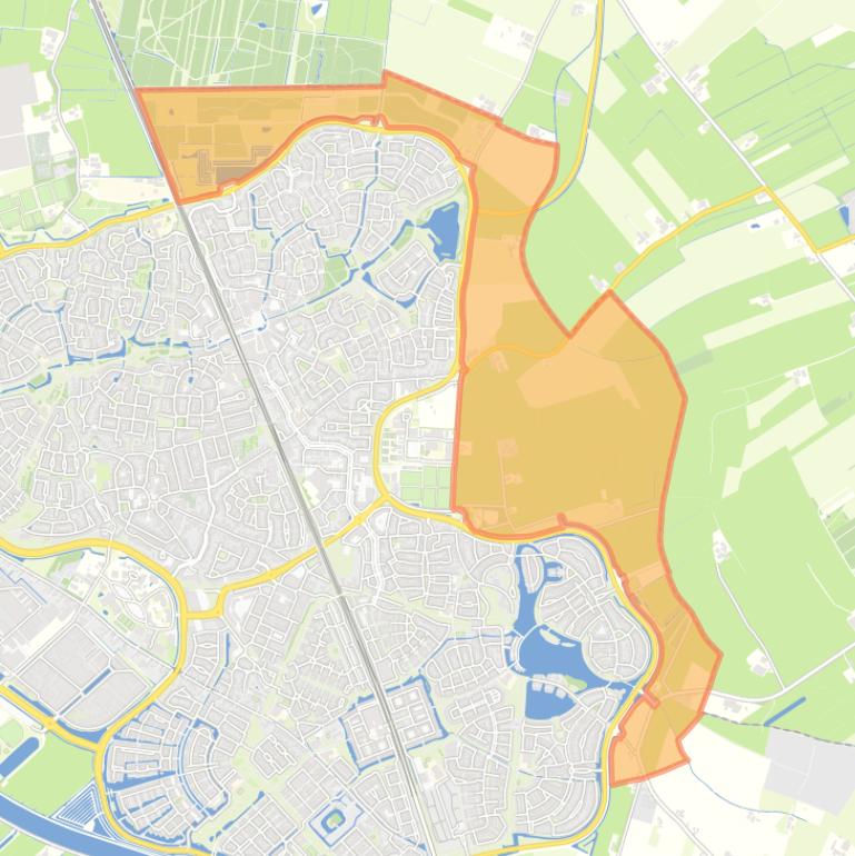 Kaart van de buurt Buitengebied Houten Oost.