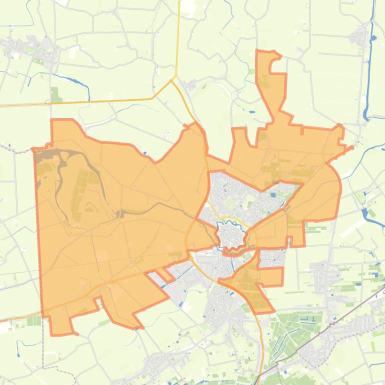 Kaart van de buurt Buitengebied Hulst.