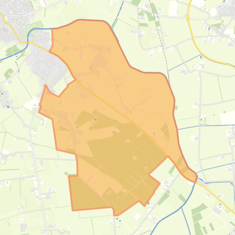 Kaart van de buurt Buitengebied Hurkske en Hoek.