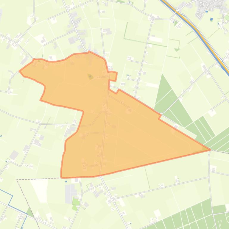 Kaart van de buurt Buitengebied Jekschot.